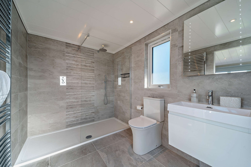 Bathroom with walk in shower